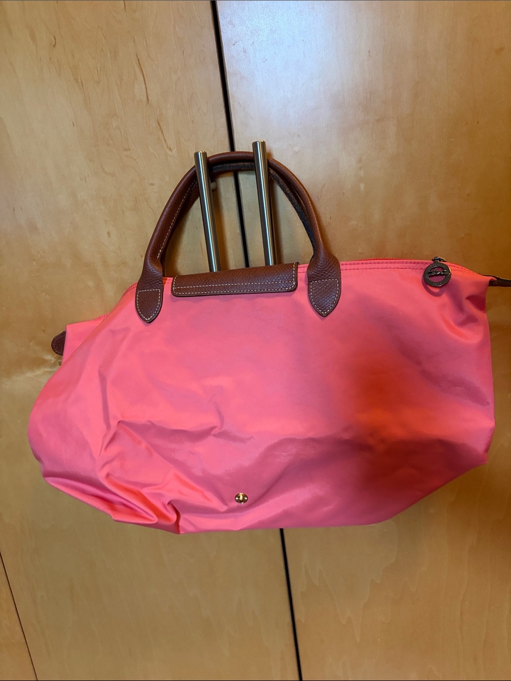 Peach Longchamp Bag - Picture 3 of 5